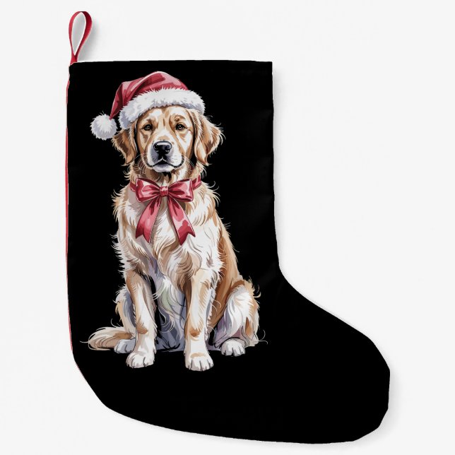 Christmas Golden Retriever Lover Dog Mama Kleiner Weihnachtsstrumpf (Vorderseite)