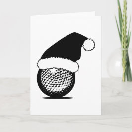 Christmas Golf Ball Feiertagskarte