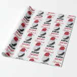 Christmas Golf Ball Sports Custom Name Geschenkpapier<br><div class="desc">A cute illustration of golf ball wearing a Santa hat with words "Merry Christmas" and your custom name. Perfect for adults and kids who love playing golf. An ideal golf themed Christmas wrapping paper for golf players, golf coaches, athletes and golf enthusiasts. Simply customize the name and make it your...</div>