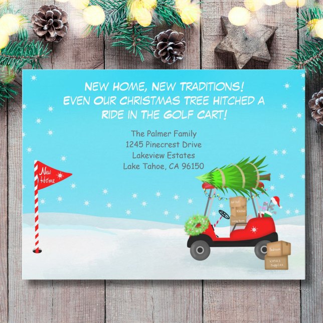Christmas Golf Cart With Moving Boxes Golf  Ankündigung (Von Creator hochgeladen)