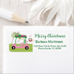 Christmas Golf Lady Thema Rücksendeadresse<br><div class="desc">Nur eine charmante kleine Weihnachtslandschaft - denken Sie aber an eine kleine überragende Golfkarte und Ihr Haustier Flamingo - personalisieren Sie sich natürlich mit Ihrer Adresse. Alle Designfragen oder Anfragen per E-Mail: charmdesignstudio@rcn.com und wir helfen Ihnen gerne weiter.</div>