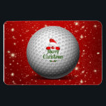Christmas Golf Santa Design Magnet<br><div class="desc">Golfers eigenes Weihnachtsdesign</div>