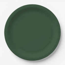 Christmas Green, Holiday Green, Solid Green, Pappteller