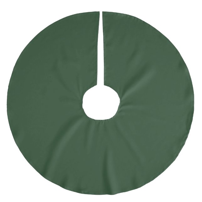 Christmas Green, Holiday Green, Solid Green, Polyester Weihnachtsbaumdecke (Vorderseite)