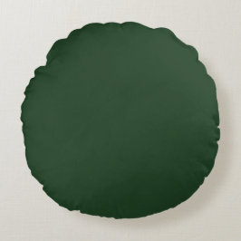 Christmas Green, Holiday Green, Solid Green,  Rundes Kissen