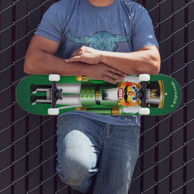 Christmas Green Nutcraker Toy Soldier Skateboard (Außenbereich 2)