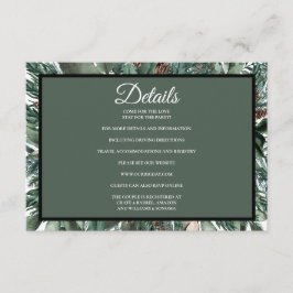 Christmas Greenery Enclosure Card Details Begleitkarte