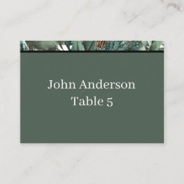 Christmas Greenery Place Card Platzkarte