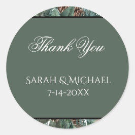 Christmas Greenery Wedding Stickers
