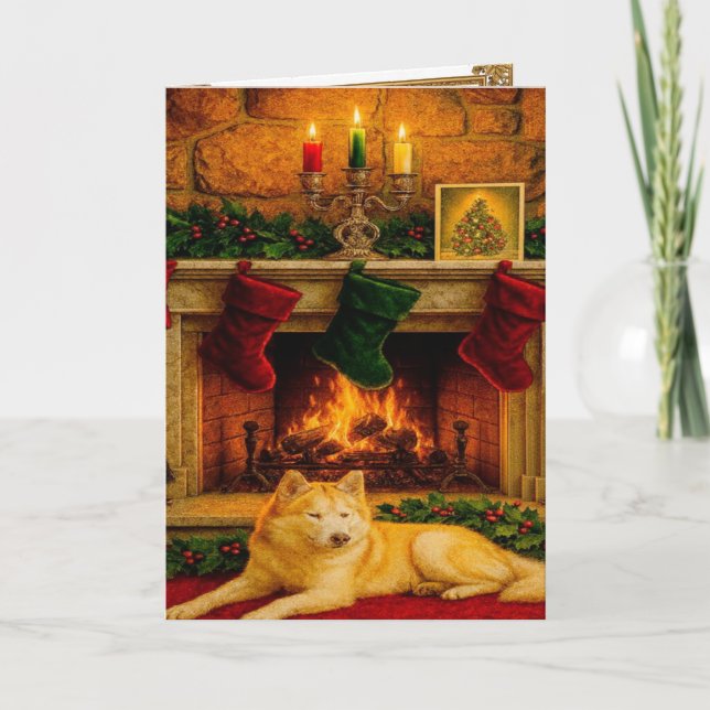 Christmas Greeting Card Feiertagskarte (Vorderseite)