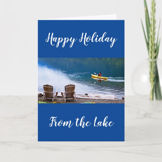 "CHRISTMAS GREETINGS" AUS DEM ***LAKE** KARTE (Vorderseite)