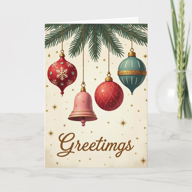 Christmas Greetings Card Karte (Vorderseite)