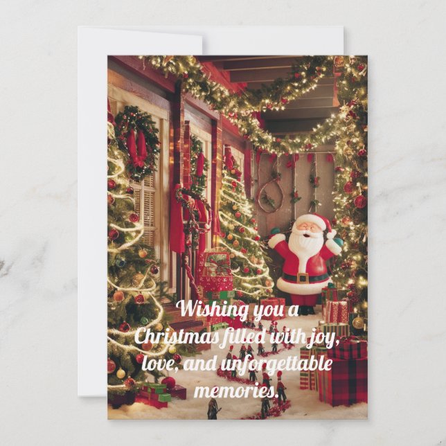 CHRISTMAS GREETINGS FEIERTAGSKARTE (Vorderseite)