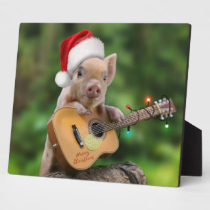 Christmas Guitar Fotoplatte