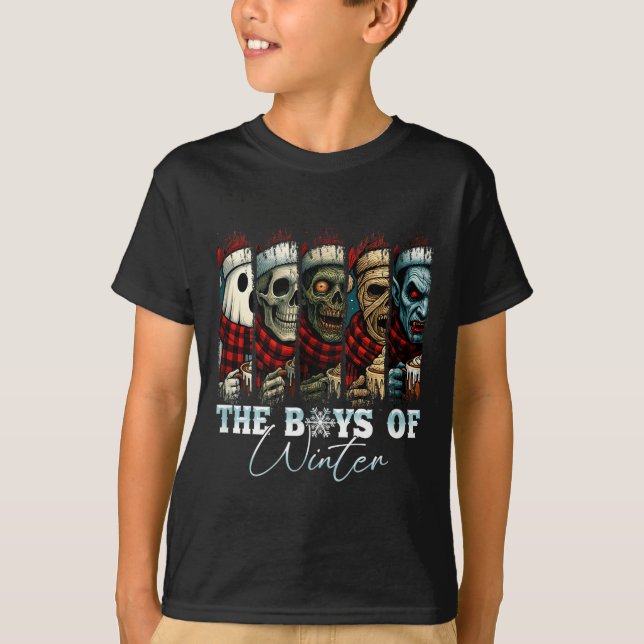 Christmas Halloween Creepmas Friends Horror Xmas C T-Shirt (Vorderseite)