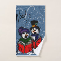 Christmas hand towel
