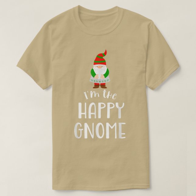 Christmas Happy Gnome Party T-Shirt (Design vorne)