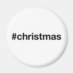CHRISTMAS Hashtag Magnet