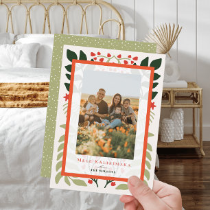 Christmas Hawaiian Quilt Carte photo de vacances