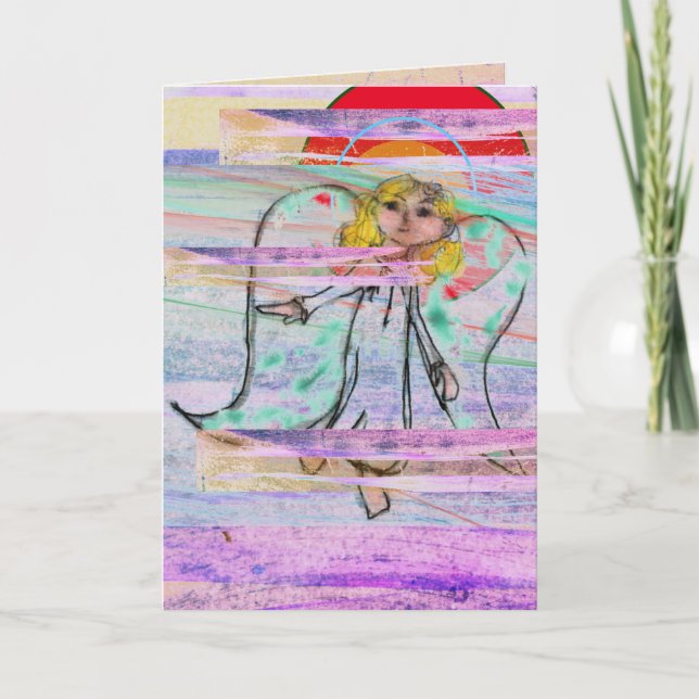 Christmas Herald Angel Frieden Karte (Vorderseite)