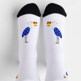 Christmas Heron Crew Socks Socken