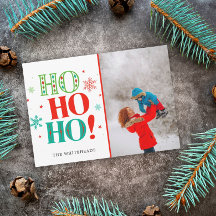 Christmas Ho Ho Ho Aquamarin Green Red Foto