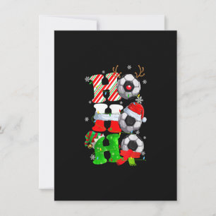 Christmas Ho-Ho-Ho Santa Reindeer Soccer Pajama Gi Einladung