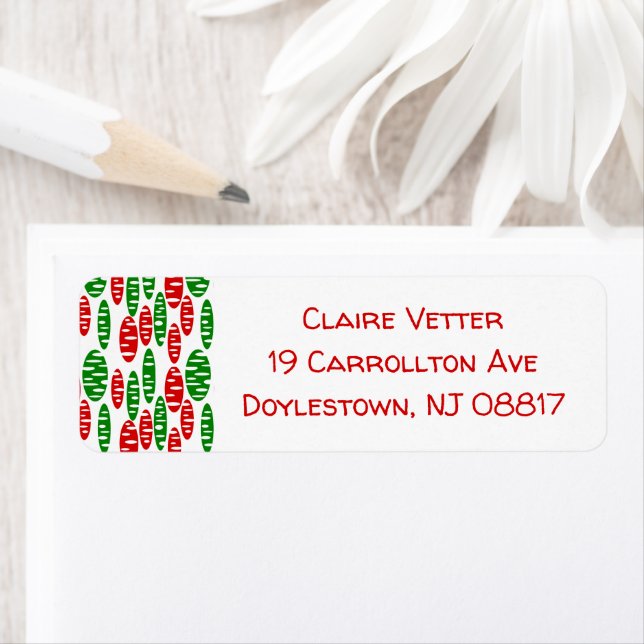 Christmas Holey Ovals (Insitu)