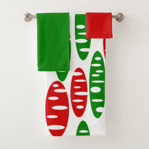 Christmas Holey Ovals Badetücher Set