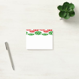 Christmas Holey Ovals Post-it Klebezettel