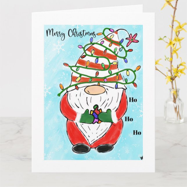 Christmas Holiday Autism awareness greeting card Karte (Gelbe Blume)