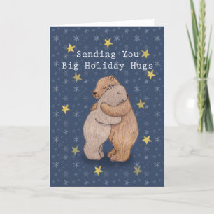 Christmas Holiday Bear Hug vous envoyer la carte d