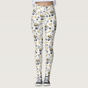 CHRISTMAS HOLIDAY CANDY CANE & HOT COCOA CUSTOM LEGGINGS