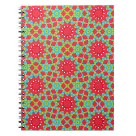 Christmas Holiday Charm Pattern Notizblock