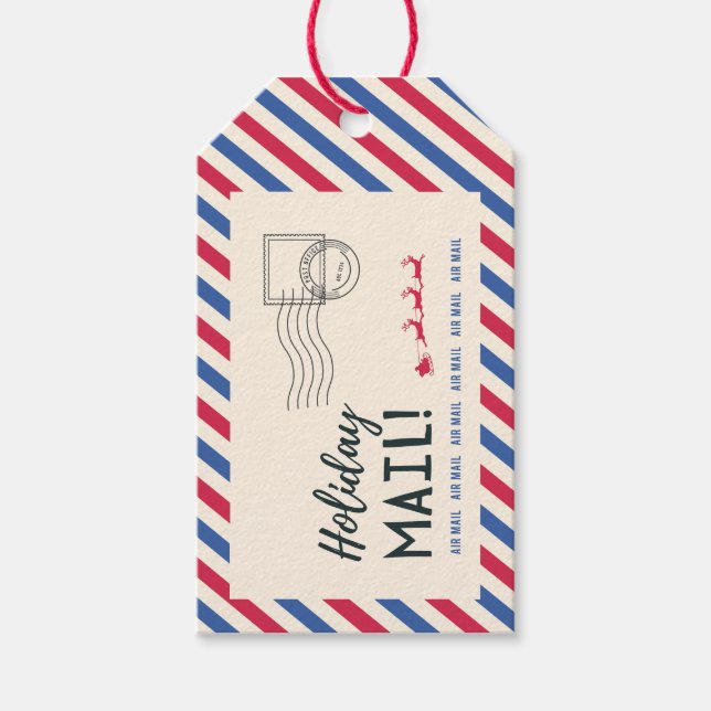 CHRISTMAS HOLIDAY MAIL GESCHENKANHÄNGER (Vorderseite)
