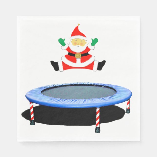Christmas Holiday Party Trampoline Serviette (Vorderseite)