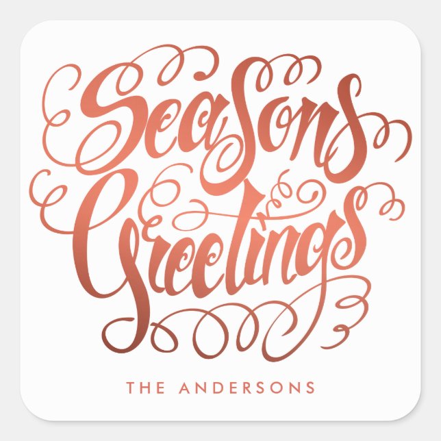 CHRISTMAS | HOLIDAY STICKER (Vorderseite)