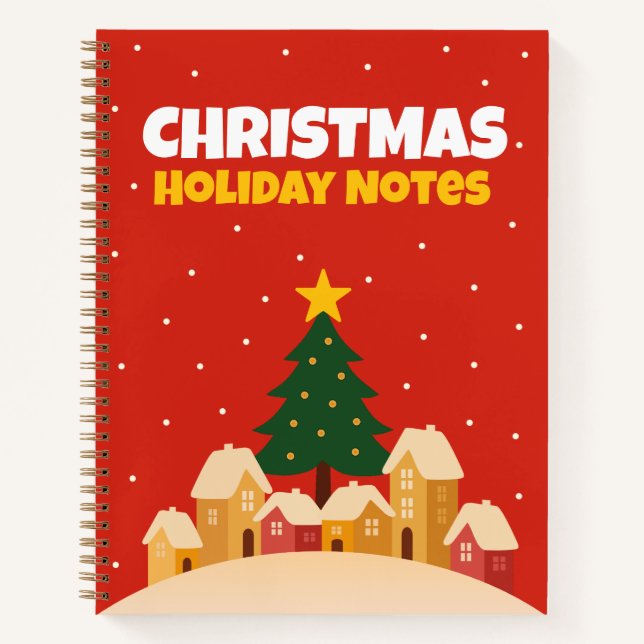 Christmas Holiday Traditions Notebook Lined Notizbuch (Vorderseite)