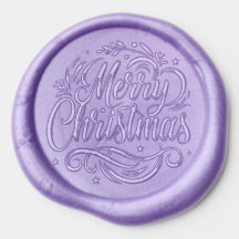 Christmas Holiday Wax Seal Sticker