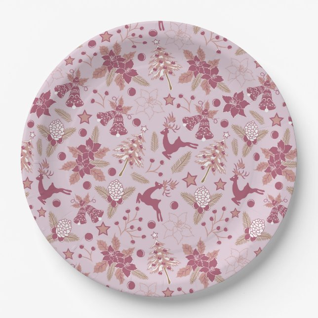 Christmas holidays pappteller (Vorderseite)