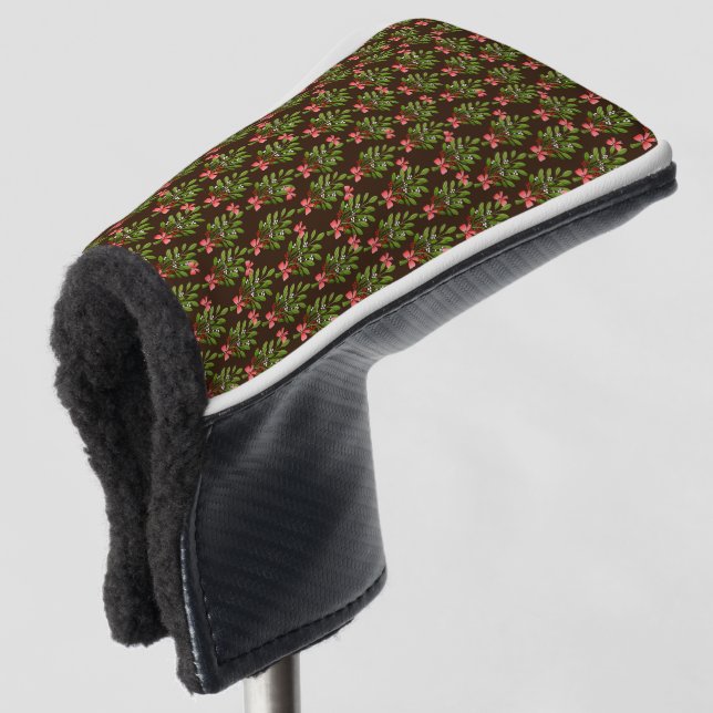 Christmas Hollies - Golf Head Cover Golf Headcover (3/4 Vorderseite)