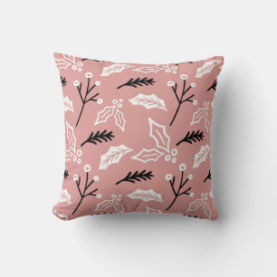 Christmas Hollies Throw Kissen