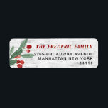 Christmas Holly Berry Rustic Birch Rücksendeadress<br><div class="desc">Weihnachten Holly Berry Rustic Birch Rücksendeadresse Label.</div>