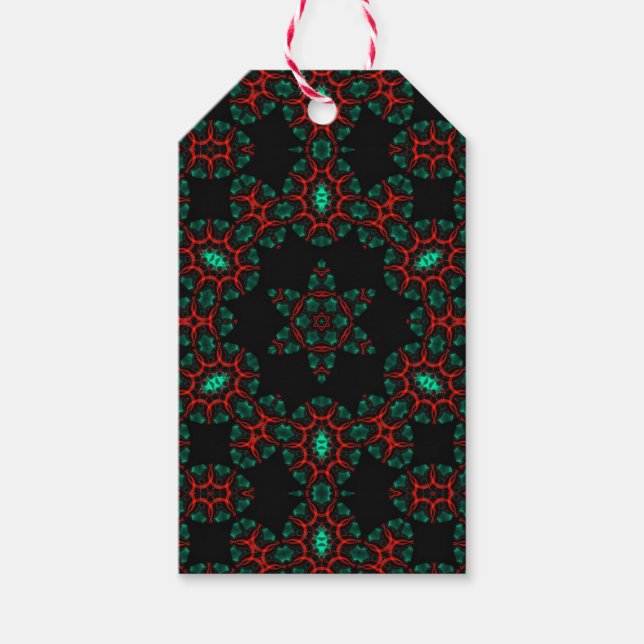 Christmas Holly Green Geschenkanhänger (Vorderseite)