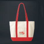 Christmas Holly Jolly Fun Winter Personalisiert Na Tragetasche<br><div class="desc">Weihnachten Holly Jolly Fun Winter Personalisierter Name Tote Tag enthält den Text "Holly Jolly in rot und blau modernen Kalligraphie Skript Typografie und personalisiert mit Ihrem individuelle Name. Von Heiligen und Schneeflocken umgeben. Perfekte Geschenke für Weihnachten und Feiertage oder Weihnachten Party. Entworfen von ©Evco Holidays www.zazzle.com/store/evcoholidays</div>