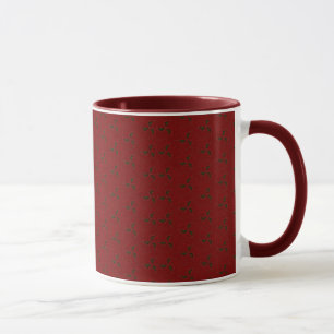 Christmas Holly Pattern Tasse