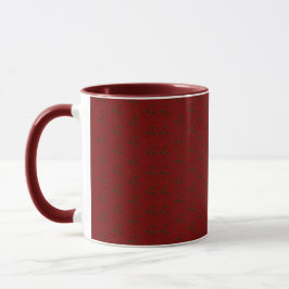 Christmas Holly Pattern Tasse