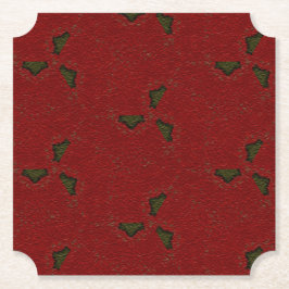 Christmas Holly Pattern Untersetzer