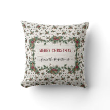 Christmas Holly Pine Mistletoe Rustic Cottagcore