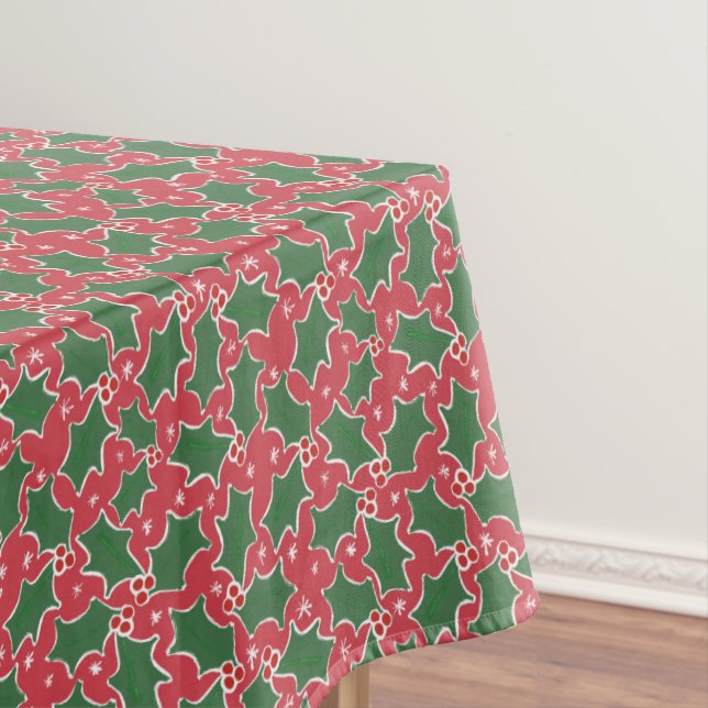 Christmas Holly Tablecloth Tischdecke (Beispiel)